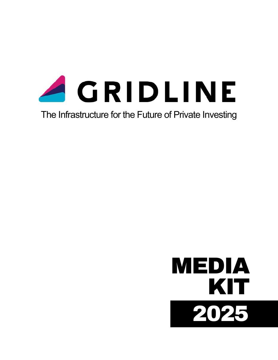 Gridline 2025 media kit cover, produced by Cedar